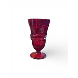 Fostoria Argus Ruby Red Tea Goblet Over 6" Tall MINT they GLOW HFM Stem 2770